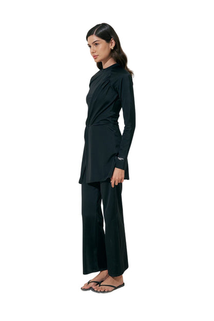 KNOTEN-DETAIL-JUMPSUIT, BADEANZUG, SCHWARZ