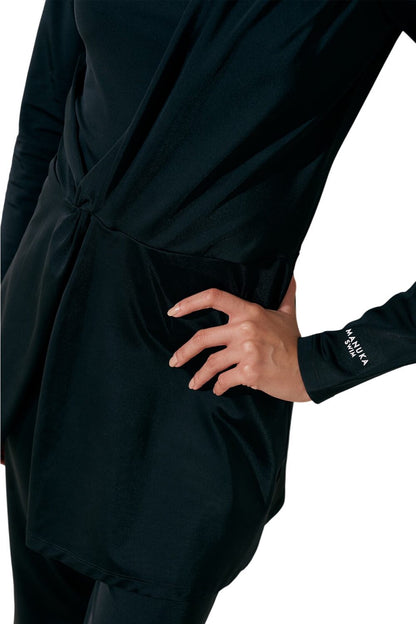 KNOTEN-DETAIL-JUMPSUIT, BADEANZUG, SCHWARZ