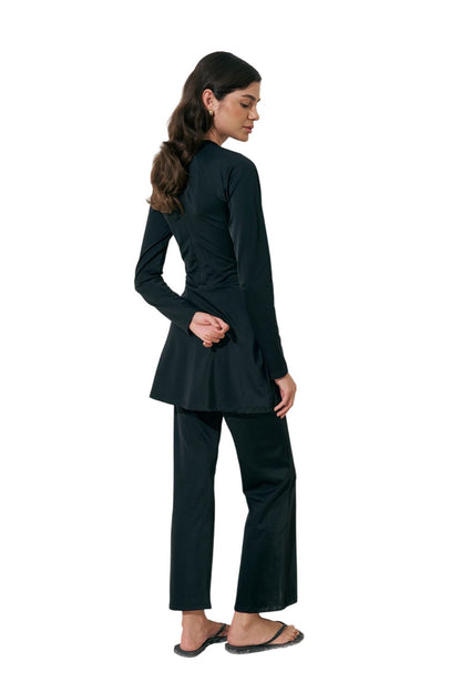 KNOTEN-DETAIL-JUMPSUIT, BADEANZUG, SCHWARZ
