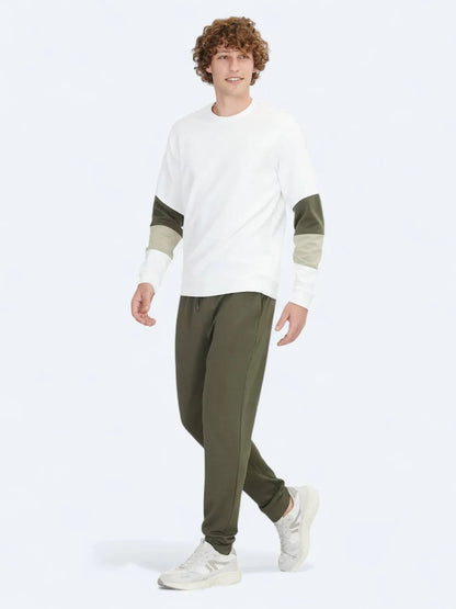 Ecru Rundhals Sweatshirt