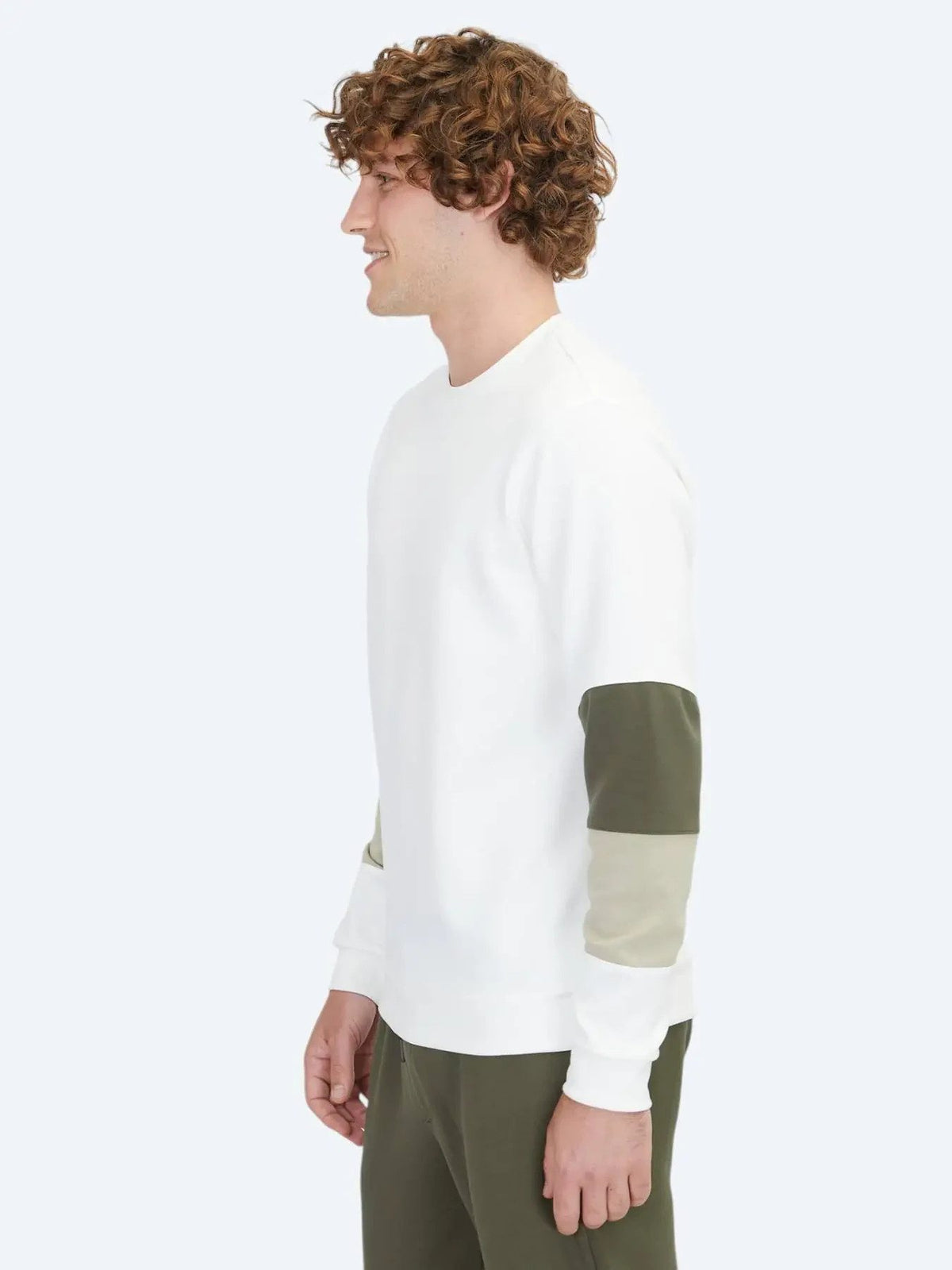 Ecru Rundhals Sweatshirt