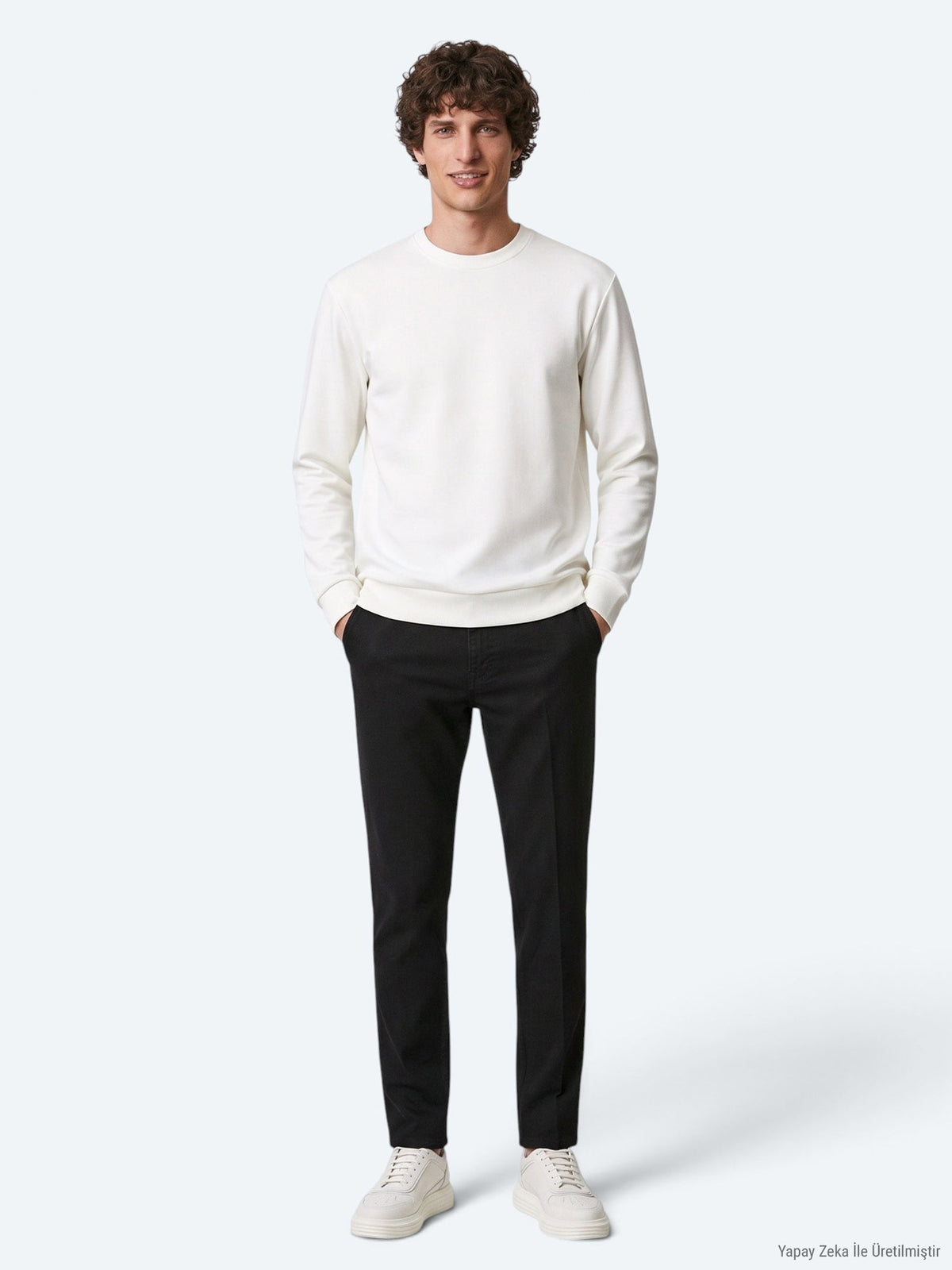 Bedrucktes Sweatshirt mit Rundhalsausschnitt