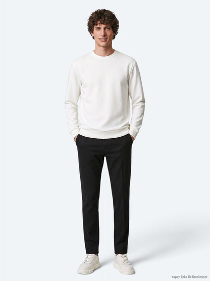 Bedrucktes Sweatshirt mit Rundhalsausschnitt