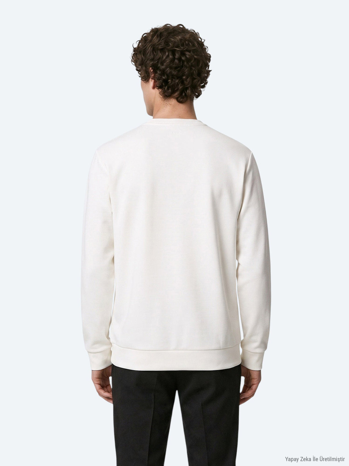 KİP Bedrucktes Sweatshirt mit Rundhalsausschnitt Ecru