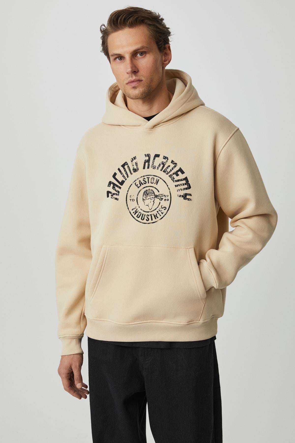 GRIMELANGE EDGAR Herren Oversize Hoodie Beige