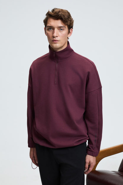 EDISON Herren Halbzip Sweatshirt