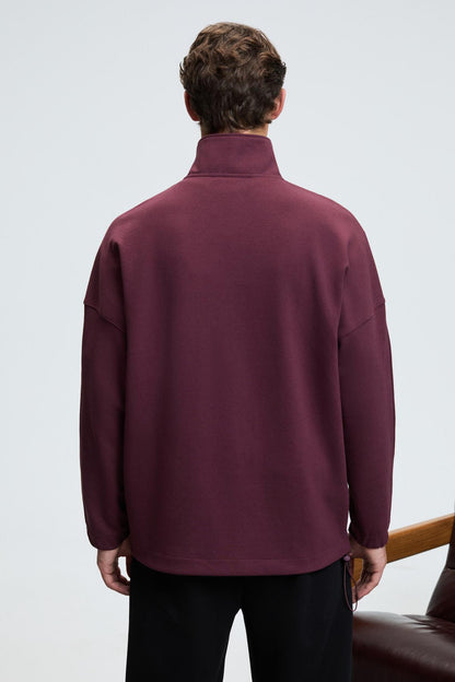EDISON Herren Halbzip Sweatshirt