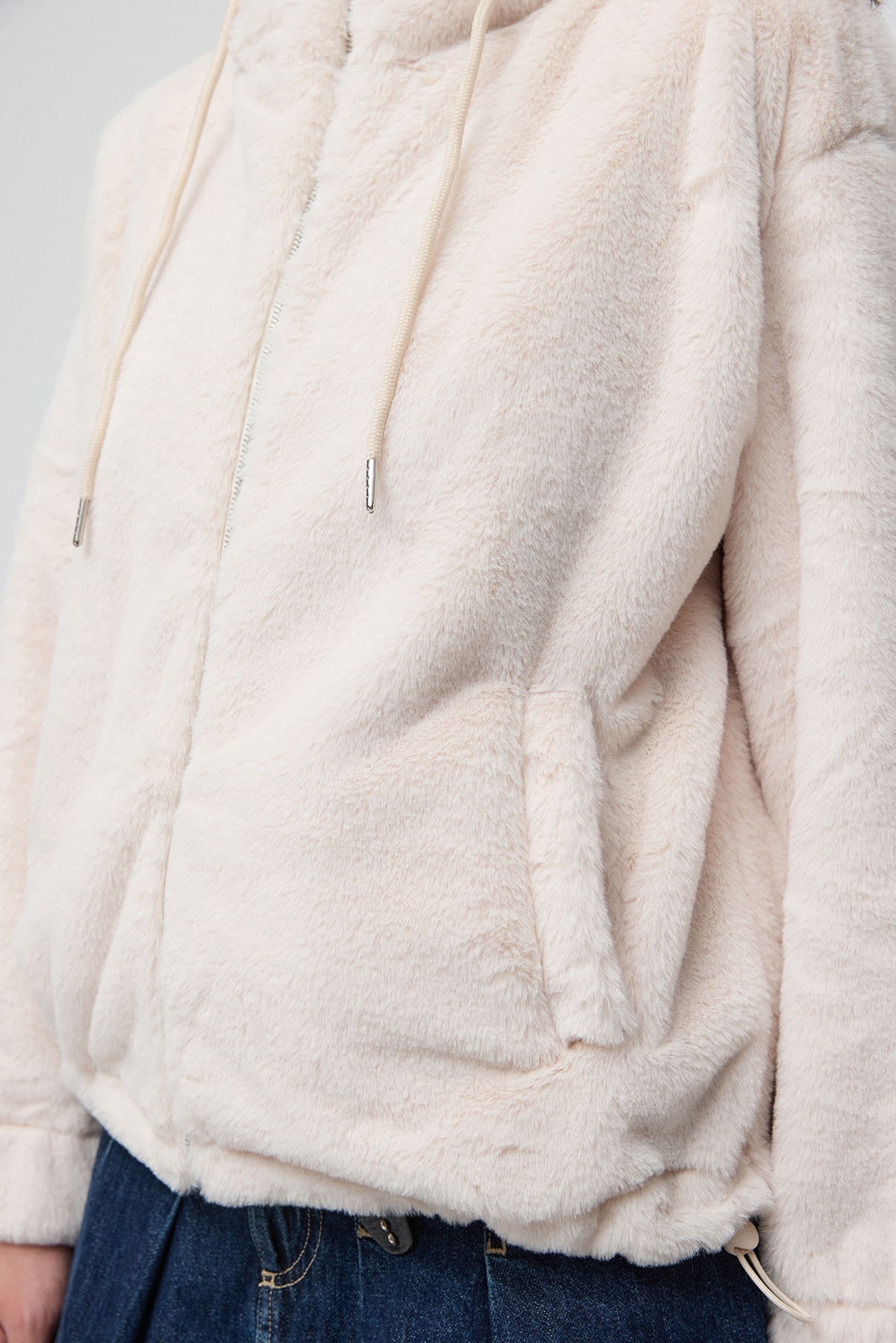 Fleecejacke mit Reißverschluss