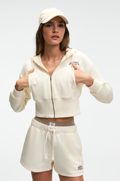 ELARA Damen Crop Sweatshirt