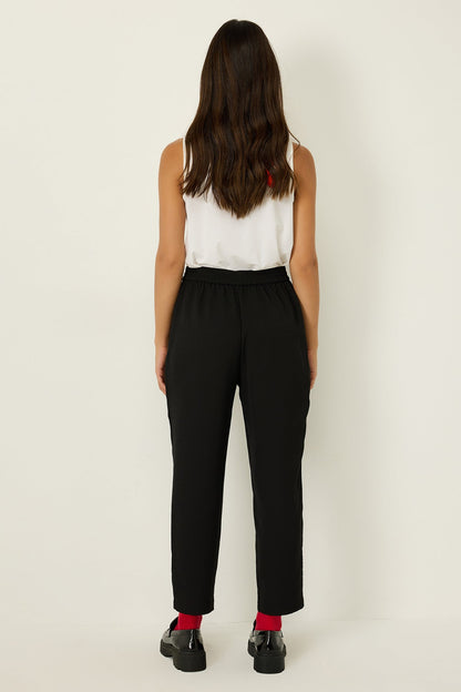 Cropped-Hose mit elastischem Bund