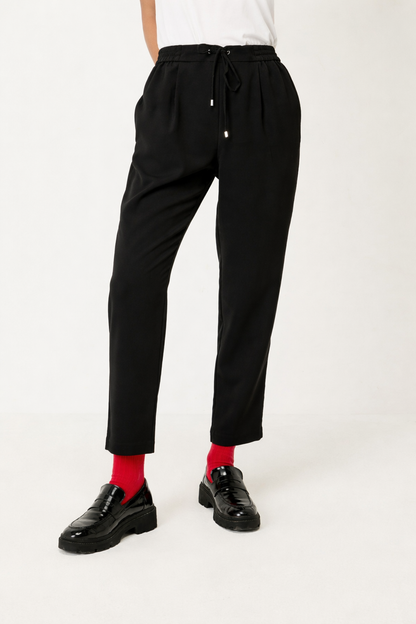 Cropped-Hose mit elastischem Bund