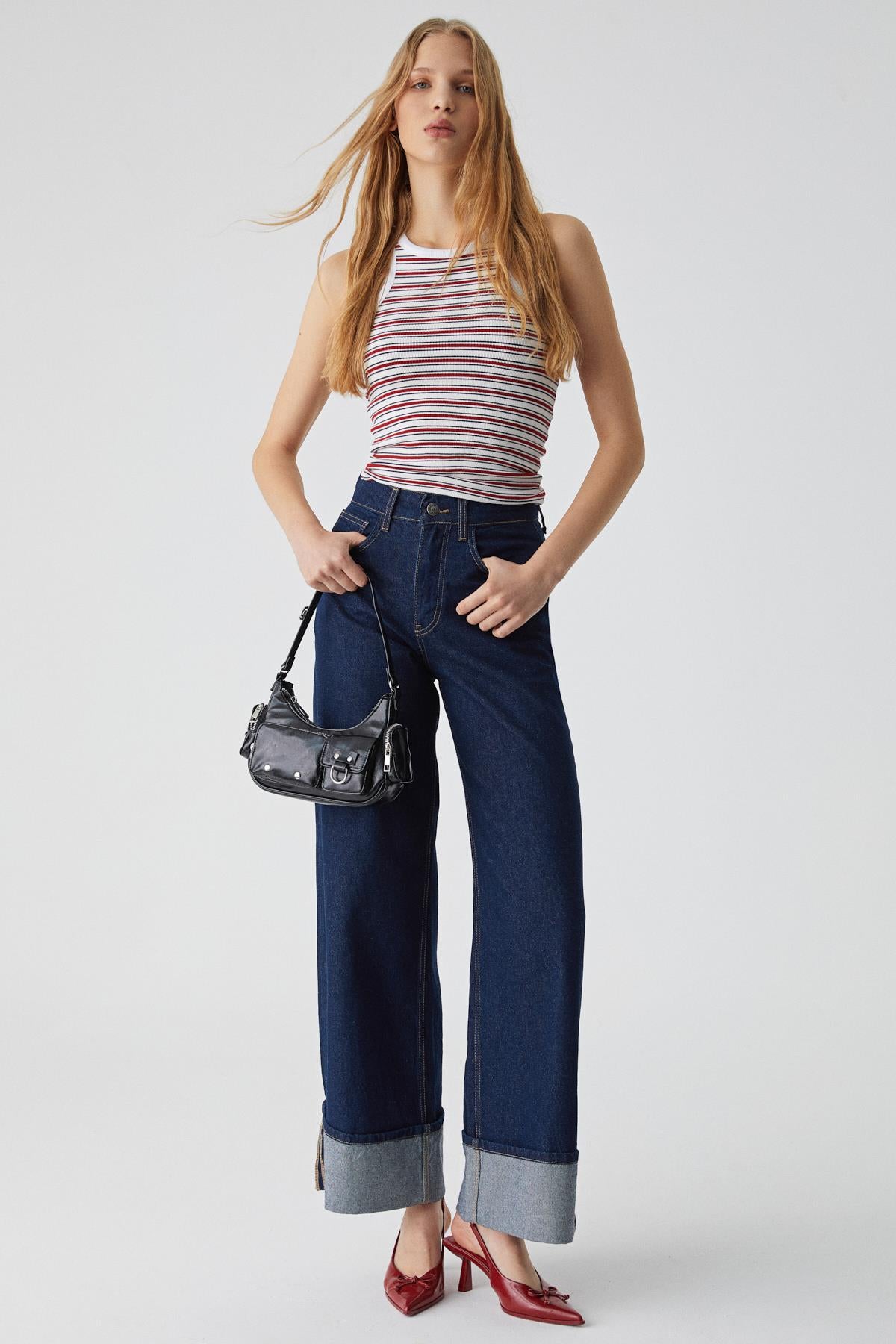ETHIQUET ELDANR Damen Slim Tanktop bedruckt Weiß
