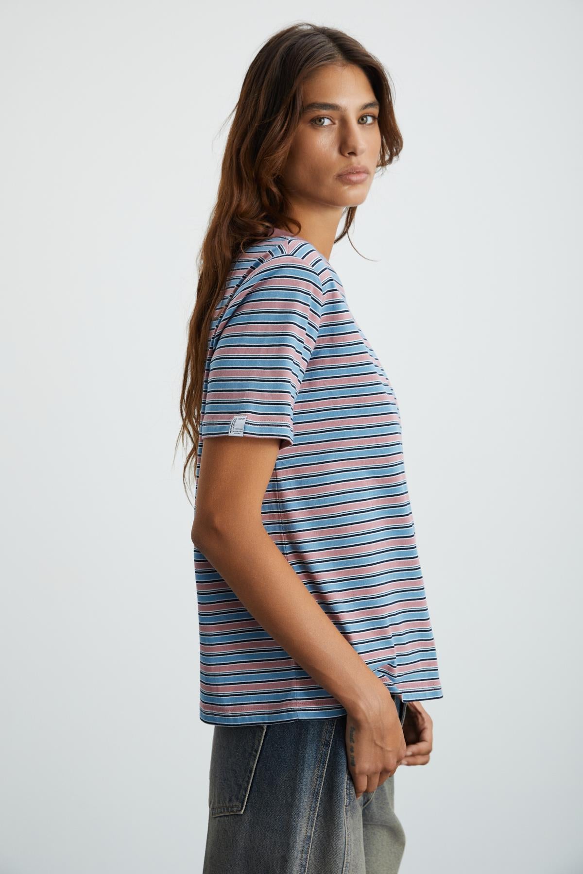 GRIMELANGE ELERA Damen Gestreiftes Shirt Blau