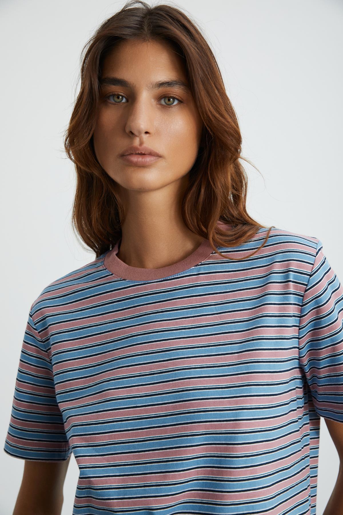 GRIMELANGE ELERA Damen Gestreiftes Shirt Blau