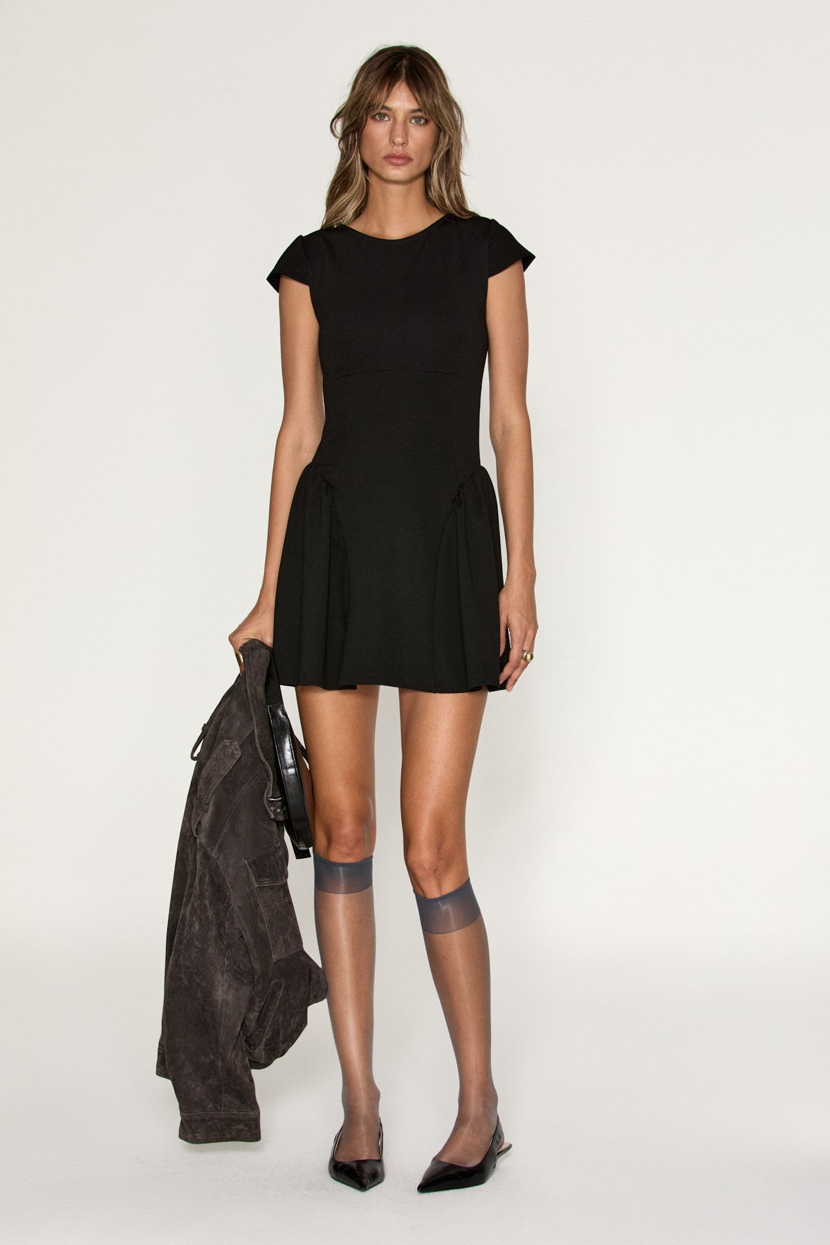 ELQUI Damen Mini-Kleid mit Volant