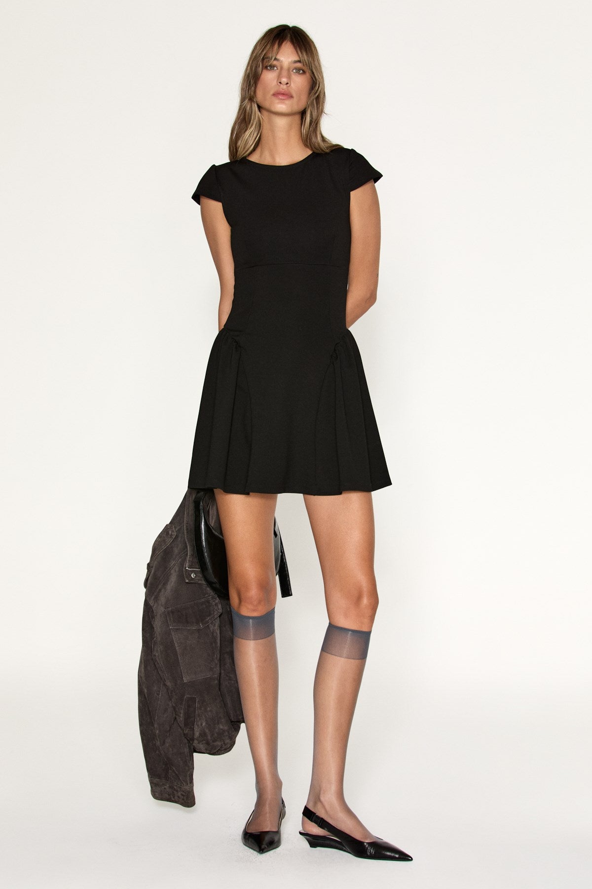 ELQUI Damen Mini-Kleid mit Volant