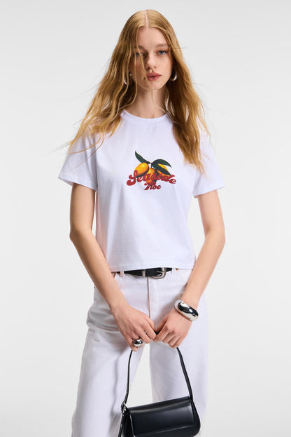 ELVERA Damen Baumwoll-Print-Shirt