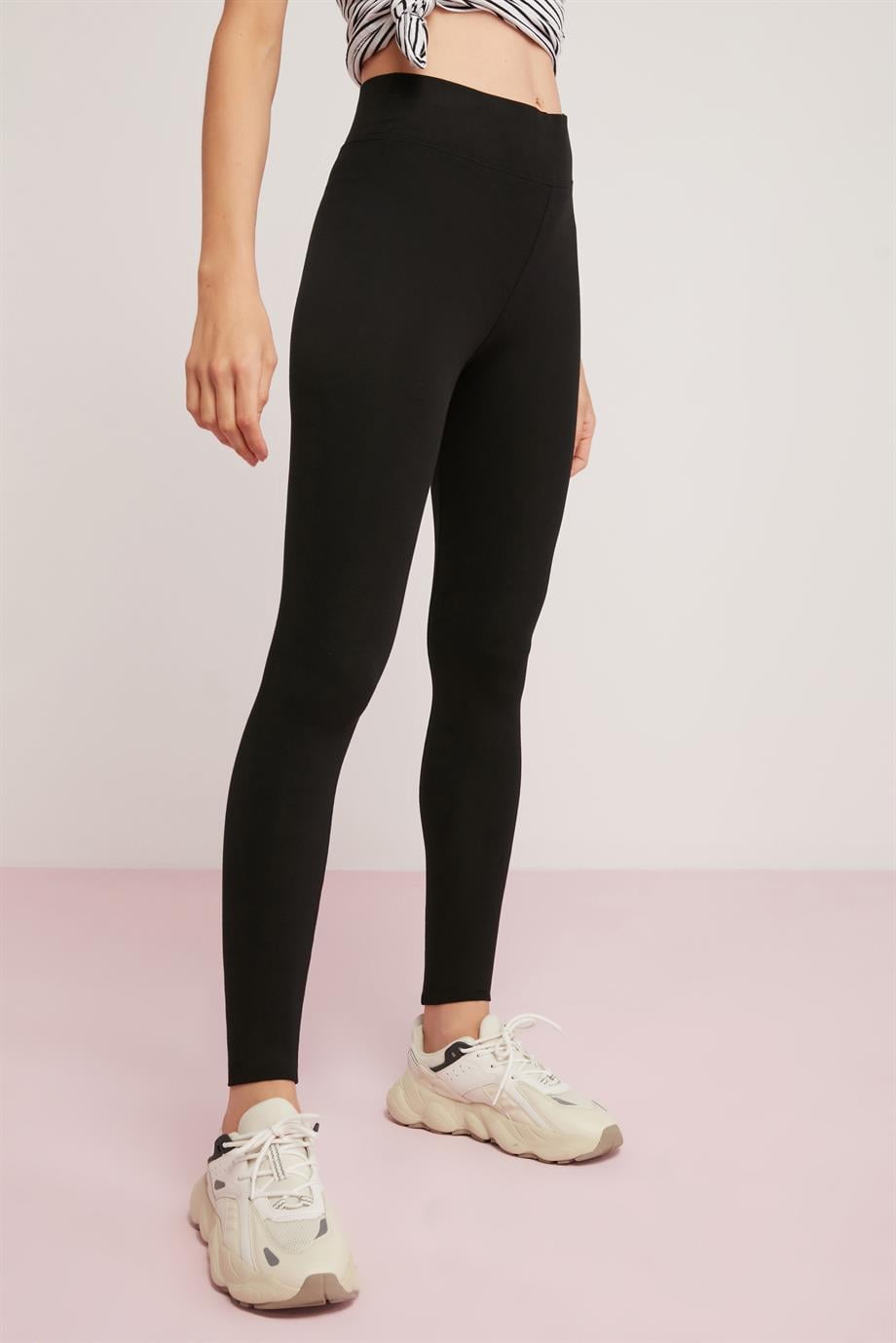 ETHIQUET Ember Damen Baumwoll-Leggings Schwarz