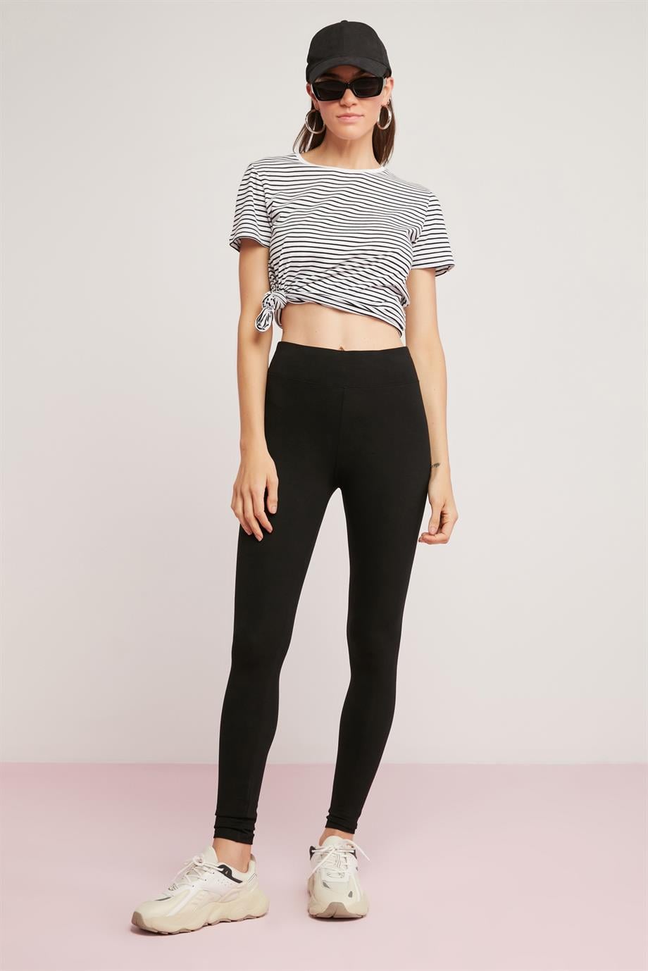 ETHIQUET Ember Damen Baumwoll-Leggings Schwarz
