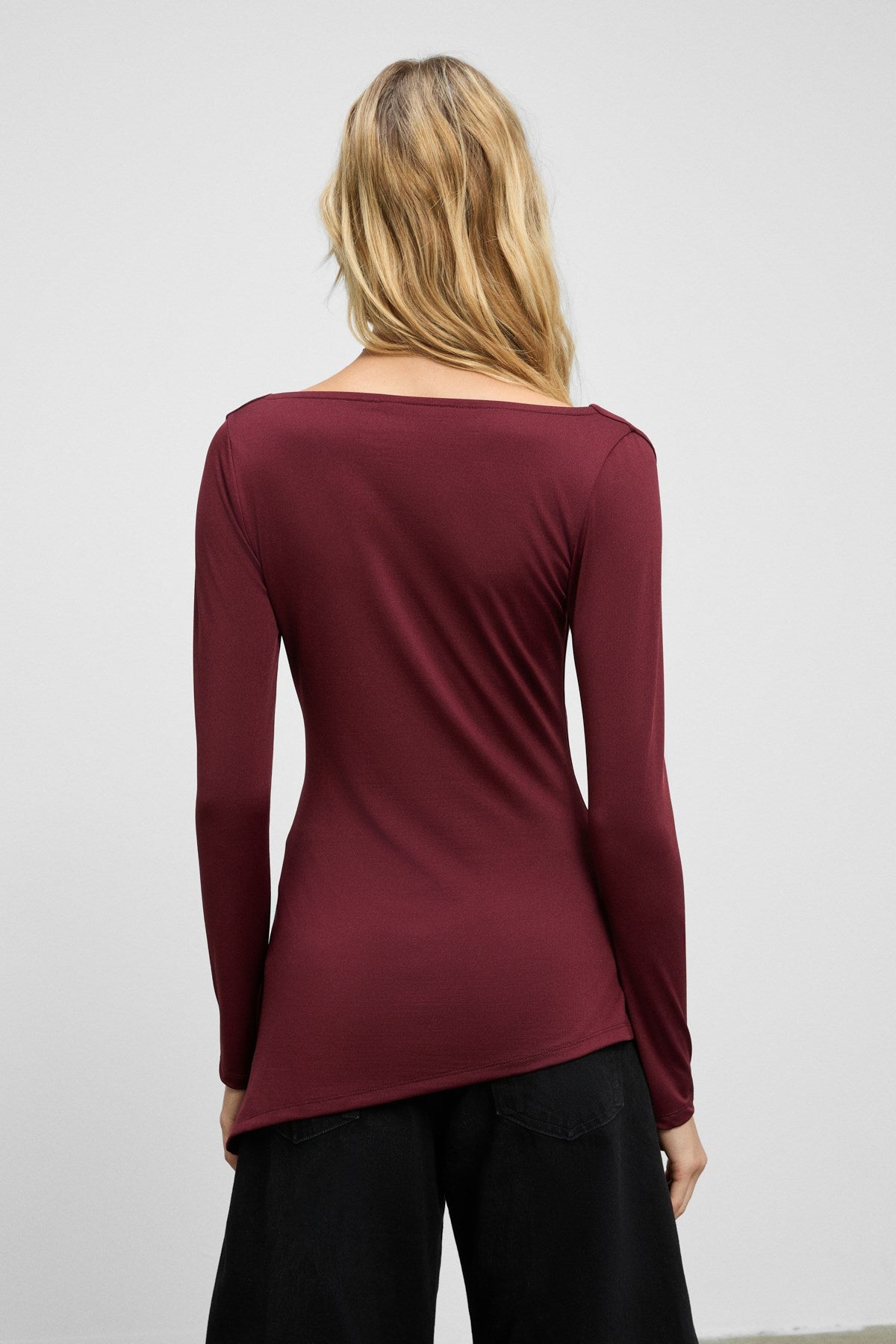 ENISSIA Damen V-Ausschnitt Bluse