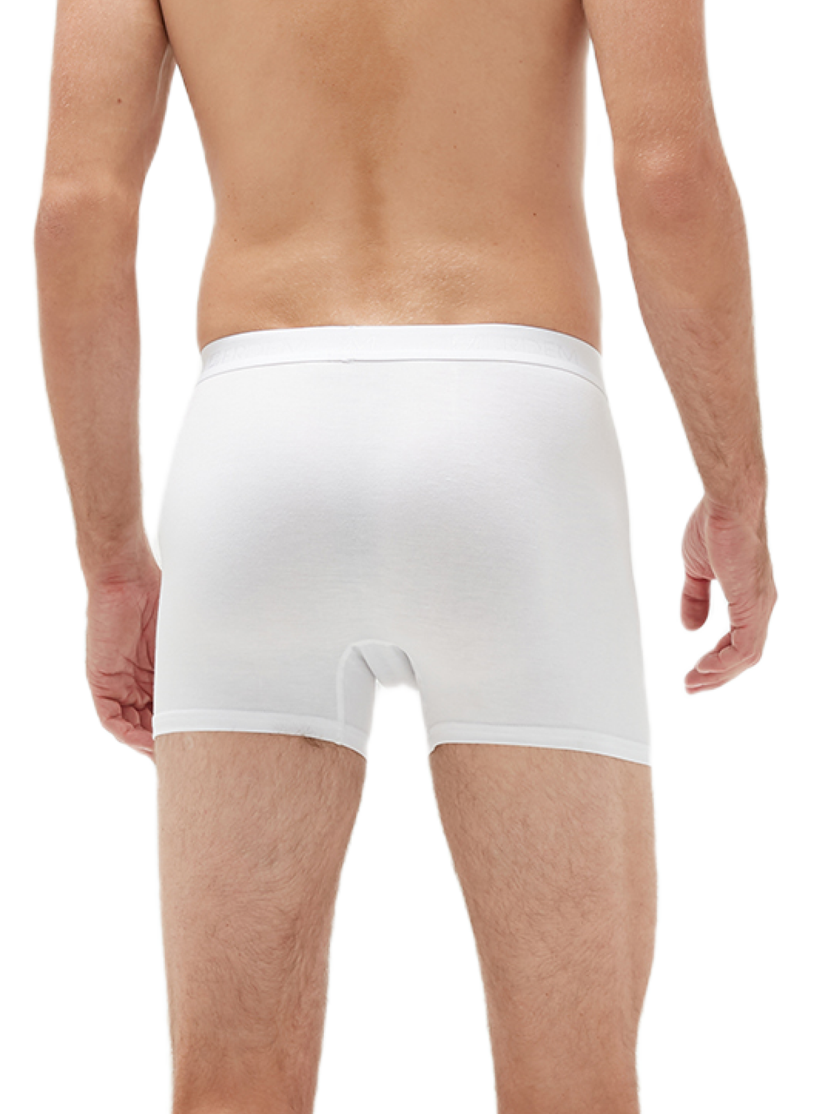 Erdem İç Giyim Erdem Weiße 3er-Packung superdünne Bambus-Boxershorts für Herren 10123 Beyaz
