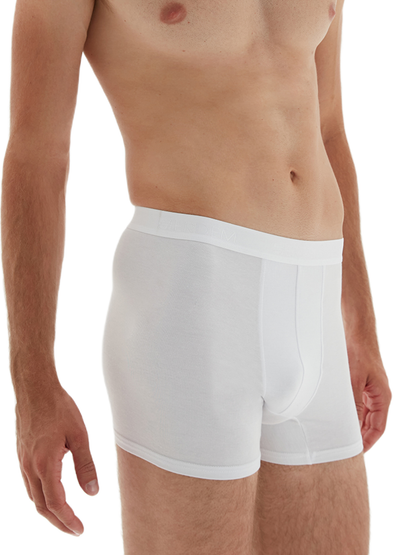 Erdem Weiße 3er-Packung superdünne Bambus-Boxershorts für Herren 10123