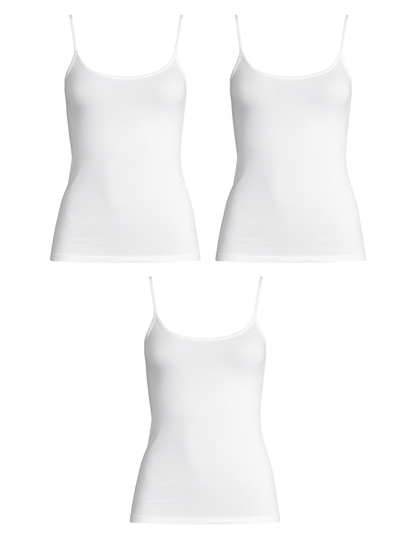 Erdem Weißes 3-teiliges Baumwollunterhemd Ribana Undershirt 21533