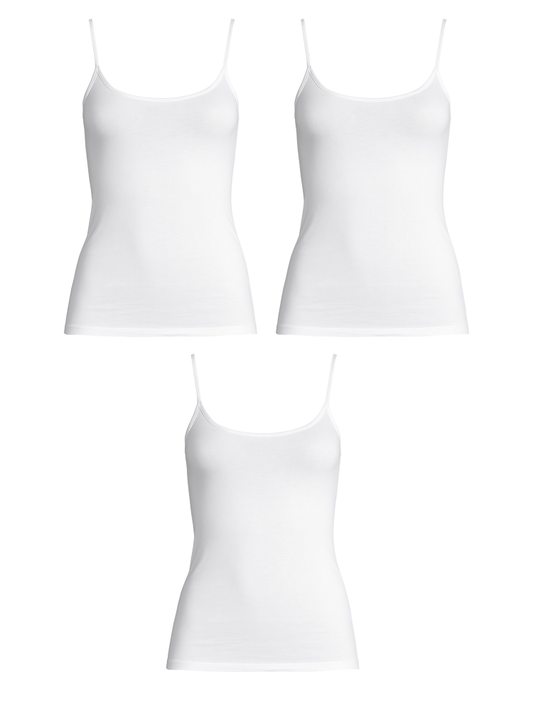 Erdem Weißes 3-teiliges Baumwollunterhemd Ribana Undershirt 21533