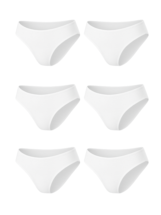 Erdem Weiße 6er-Pack Damen-Slips 25026