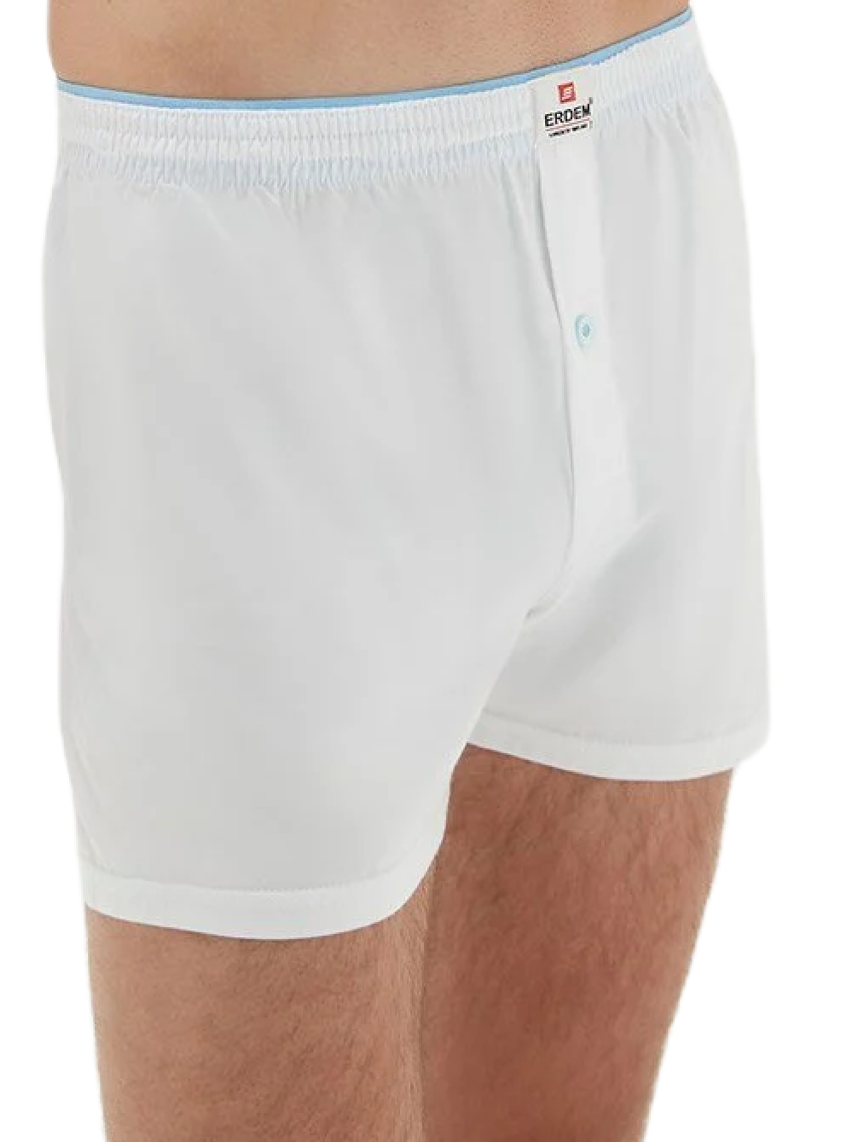Erdem İç Giyim Erdem 9-teilige Boxershorts aus gekämmter Baumwolle, weiß, 14009 Beyaz