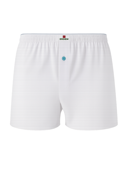 Erdem Weiße Boxershorts aus gekämmter Baumwolle 1400