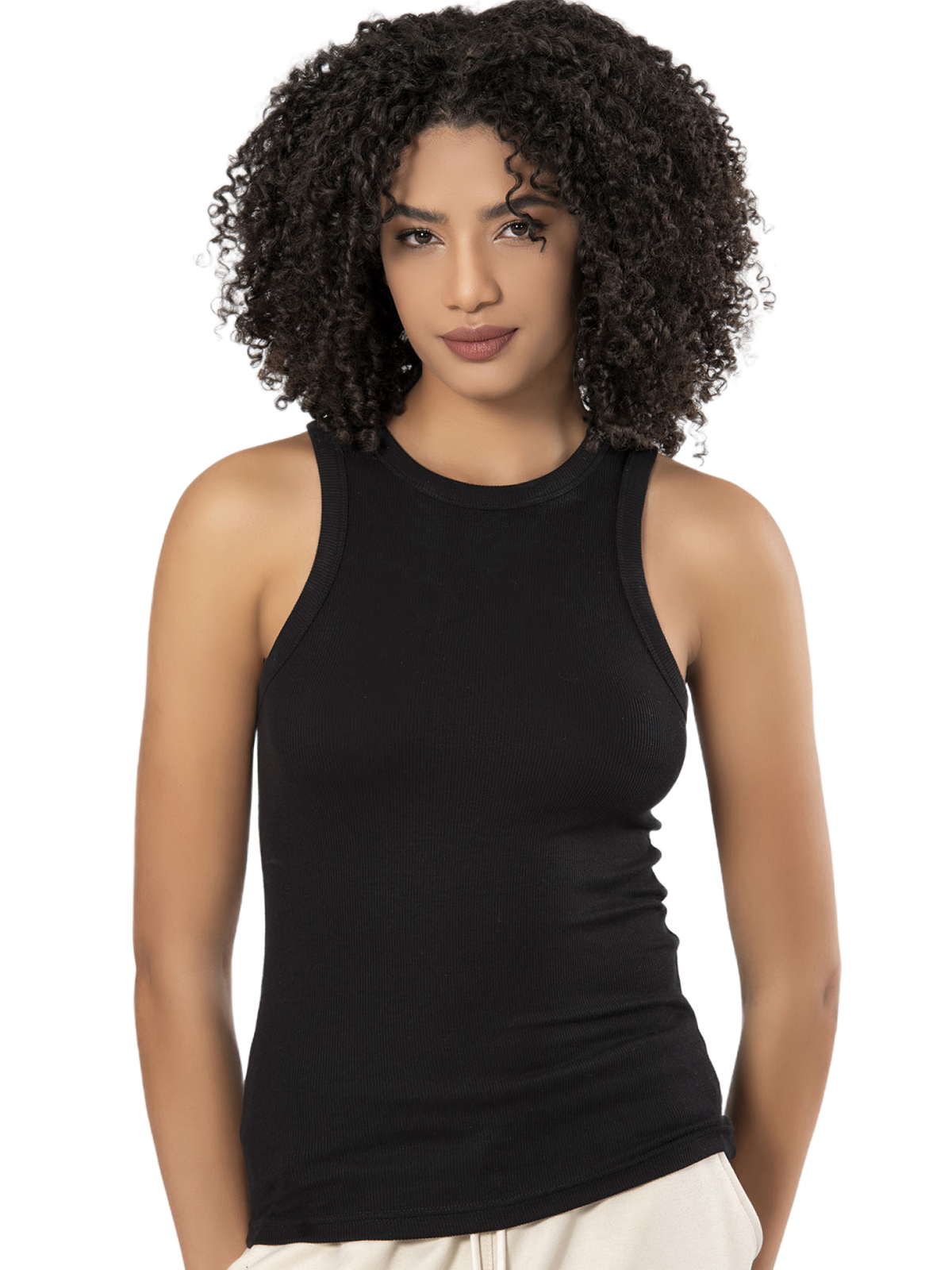 Erdem Underwear Schwarzes Viskose-Camisole Neckholder-Damenunterhemd 
