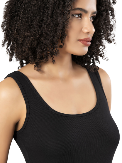 Erdem Underwear Schwarzes Viskose-Camisole Damen-Unterhemd 2106