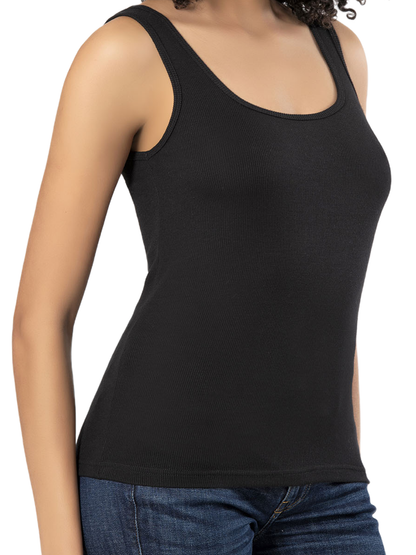Erdem Underwear Schwarzes Viskose-Camisole Damen-Unterhemd 2106