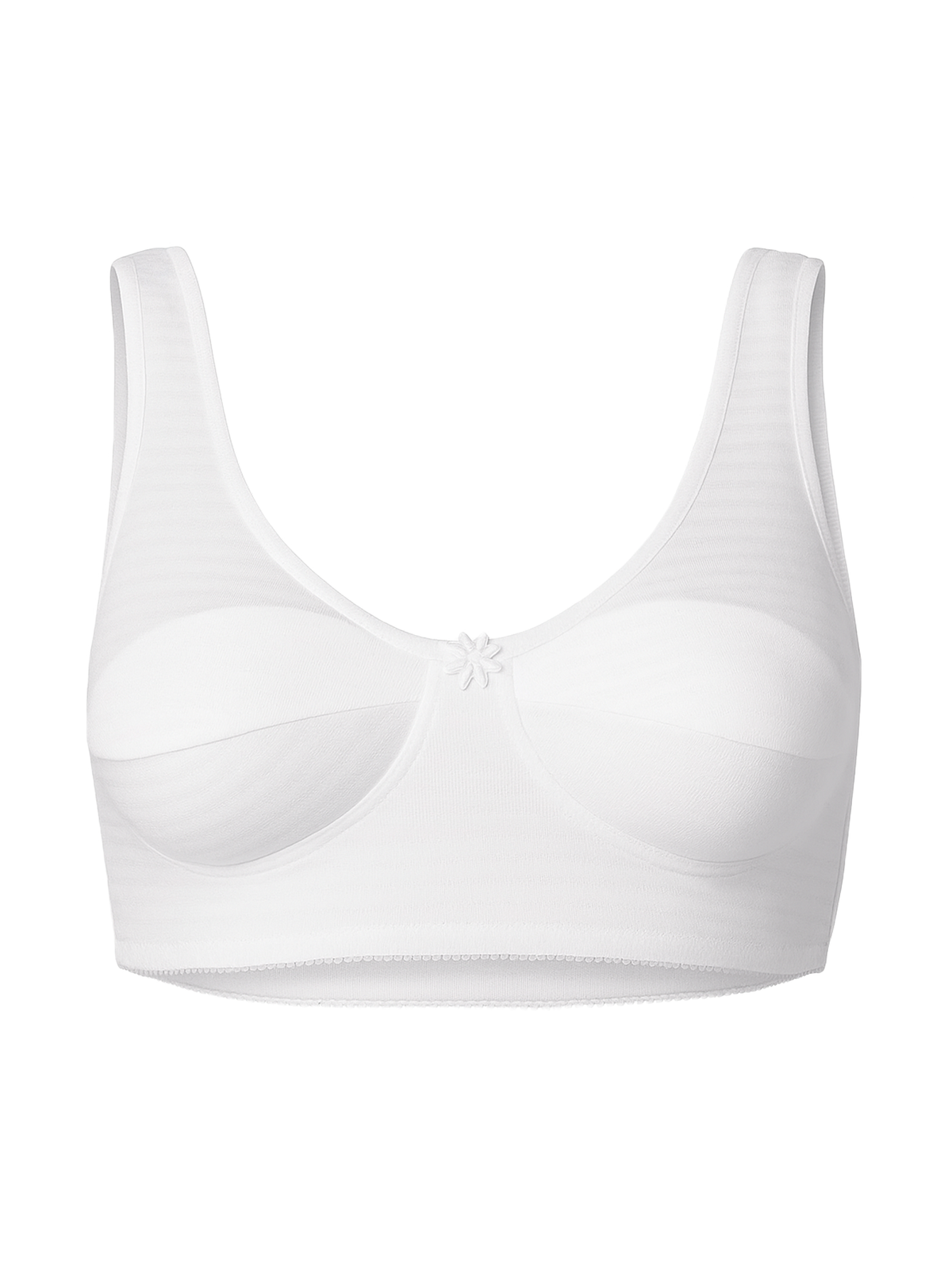 Erdem İç Giyim Erdem Damen Weißes Halb-Tanktop mit BH 2475 Beyaz