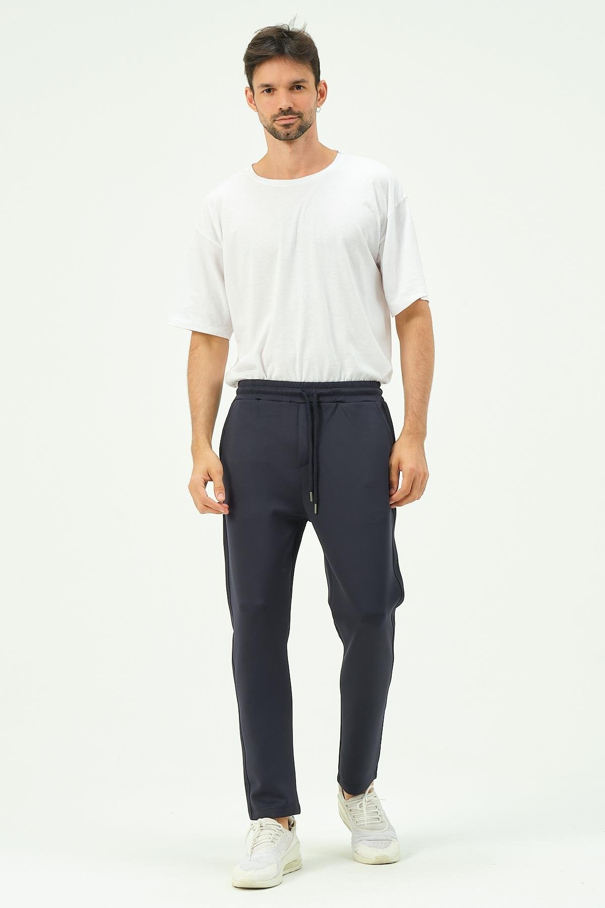 Herren Straight Leg Seitentaschen Jogginghose