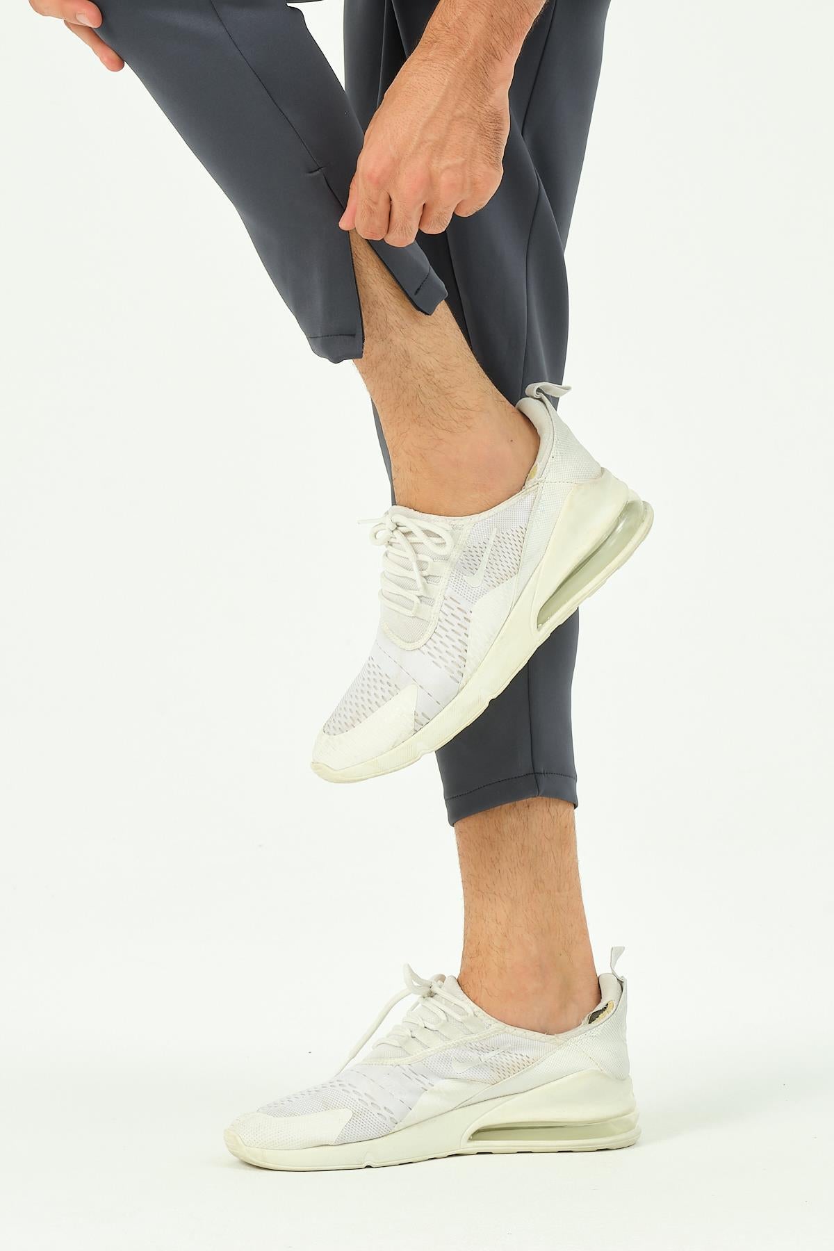 Herren Jogginghose mit Reißverschluss und Gesäßtaschen