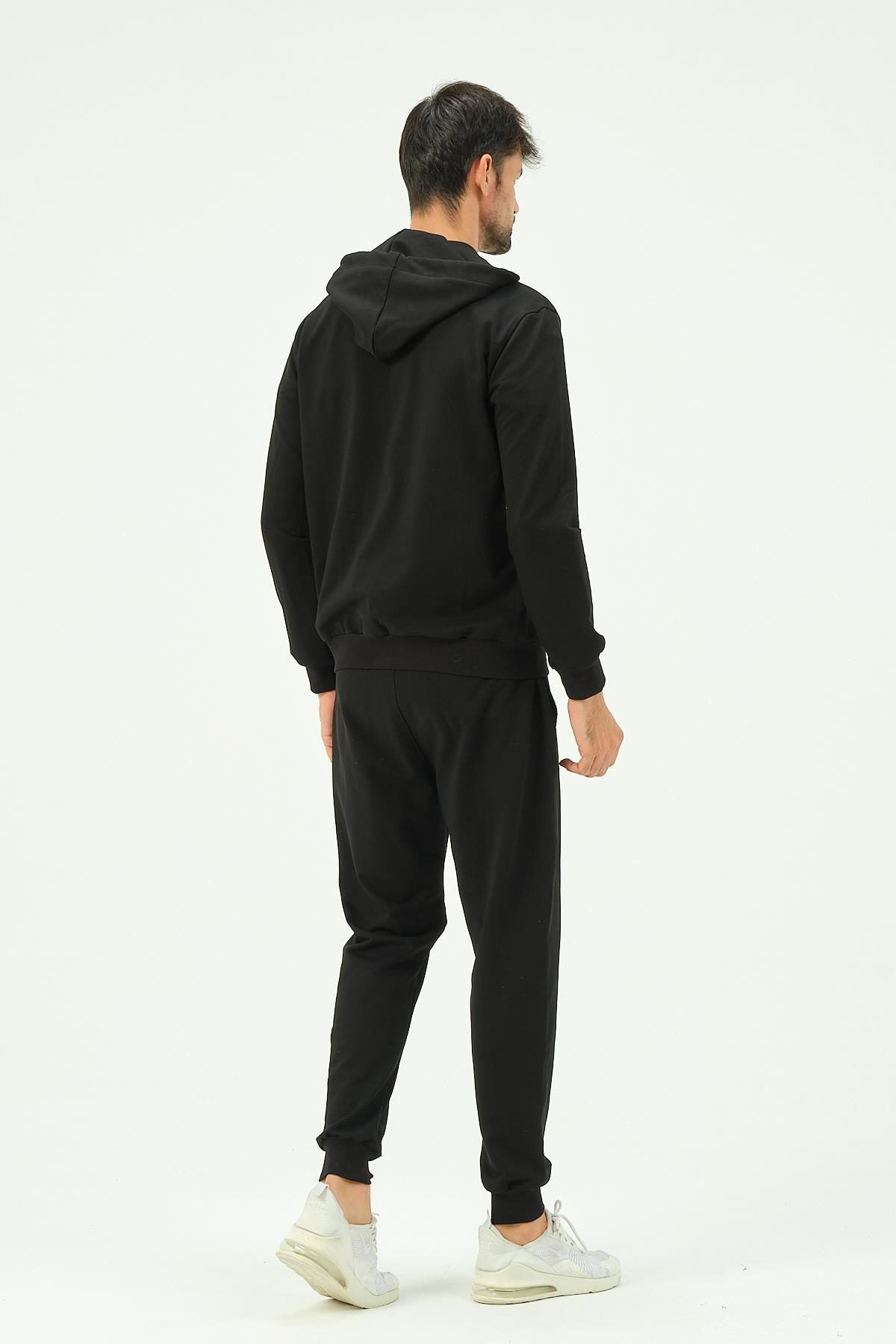Herren Kapuzen-Zip-Front Jogger Set