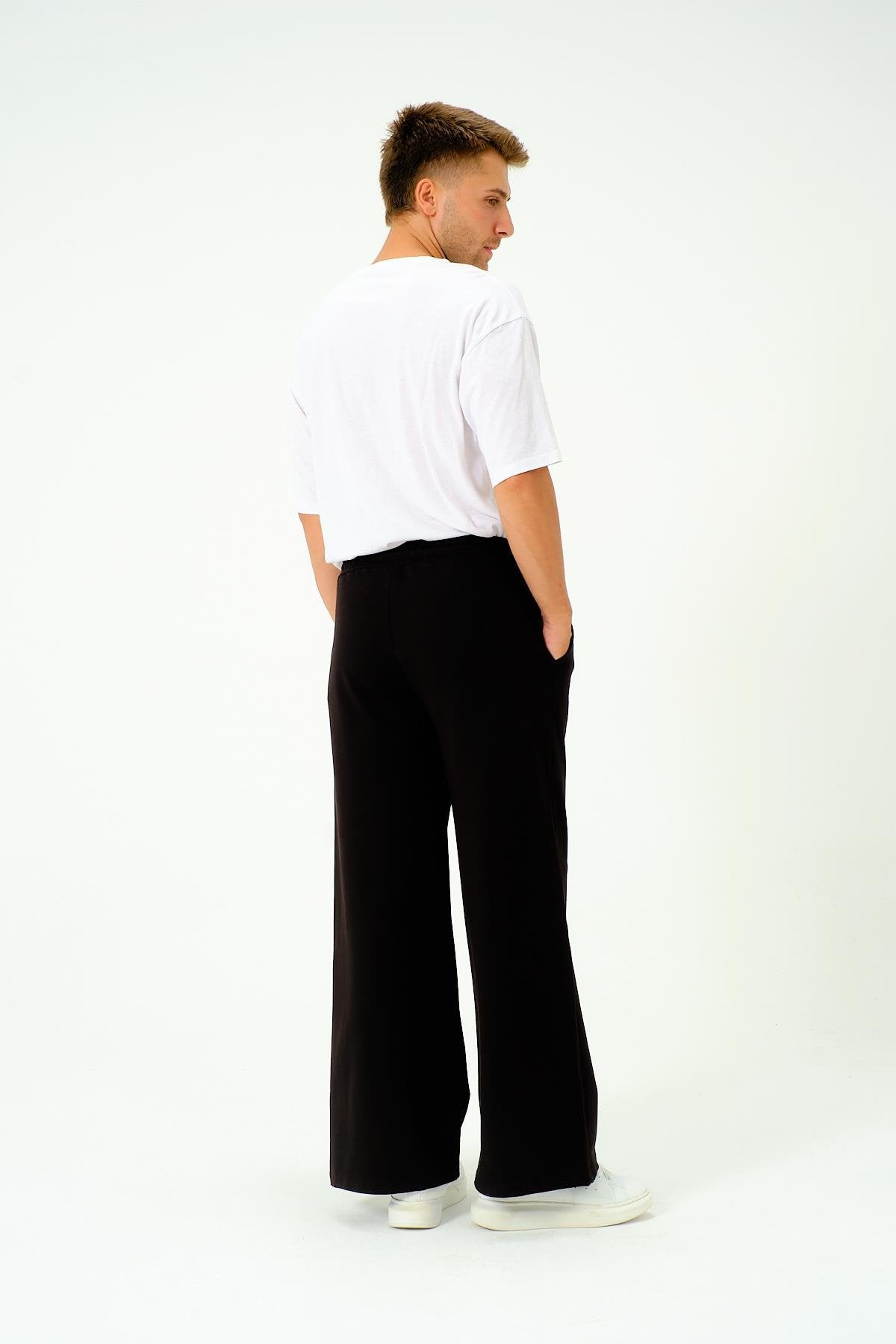 Herren Baggy Jogginghose mit elastischem Bund