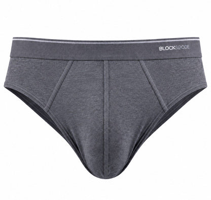 Herren 3er-Pack Weiche Baumwollslips - Schwarz Grau