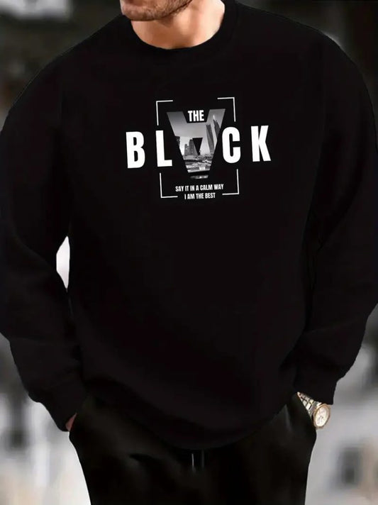 Herren Langarm Fahrradkragen Schwarz Logo 2-lagige Bluse