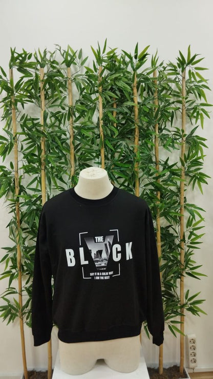 Herren Langarm Fahrradkragen Schwarz Logo 2-lagige Bluse