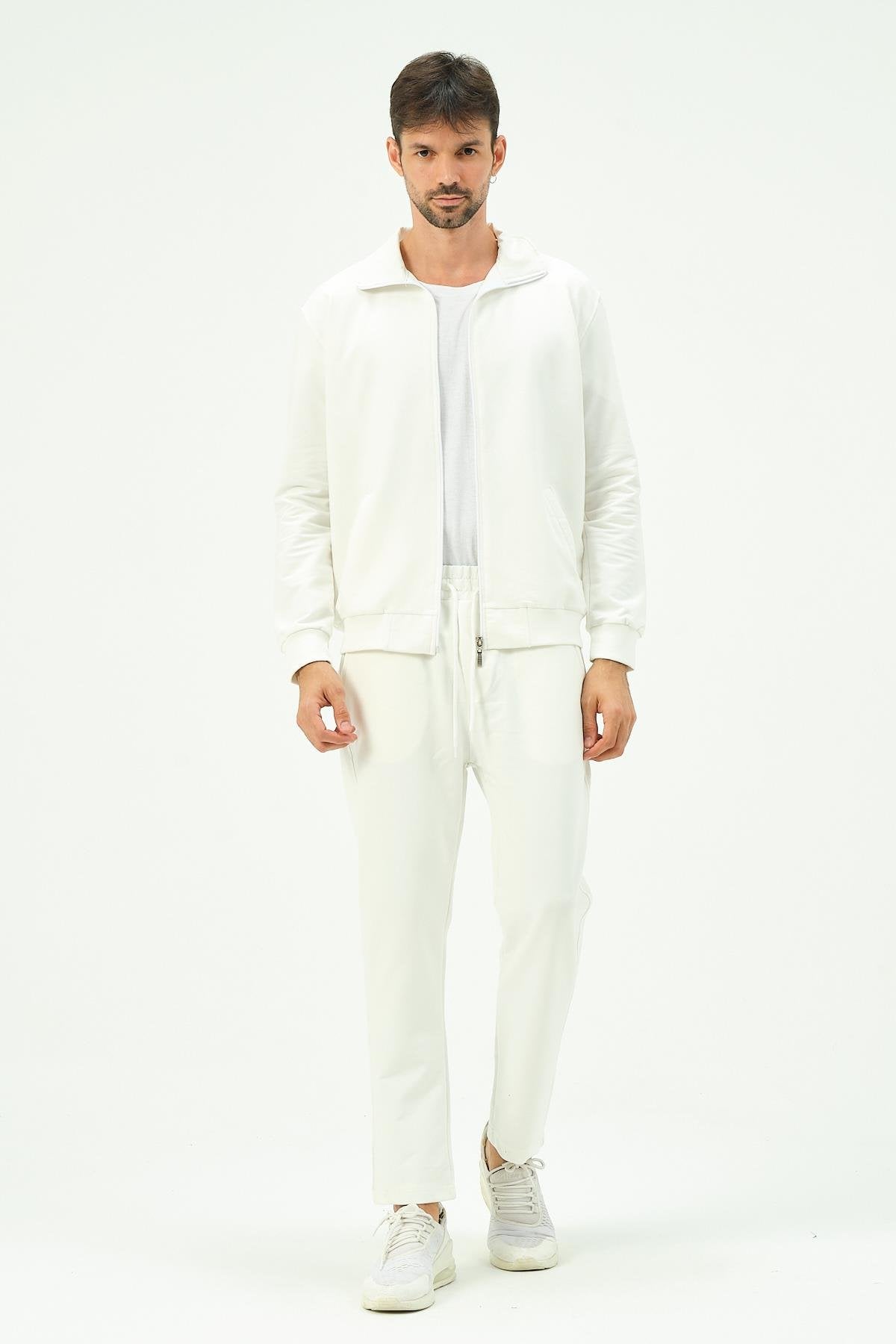 Herren Zip-Front Straight-Leg Trainingsanzug