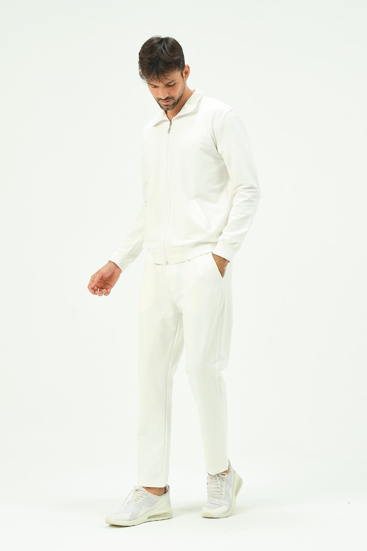 Herren Zip-Front Straight-Leg Trainingsanzug