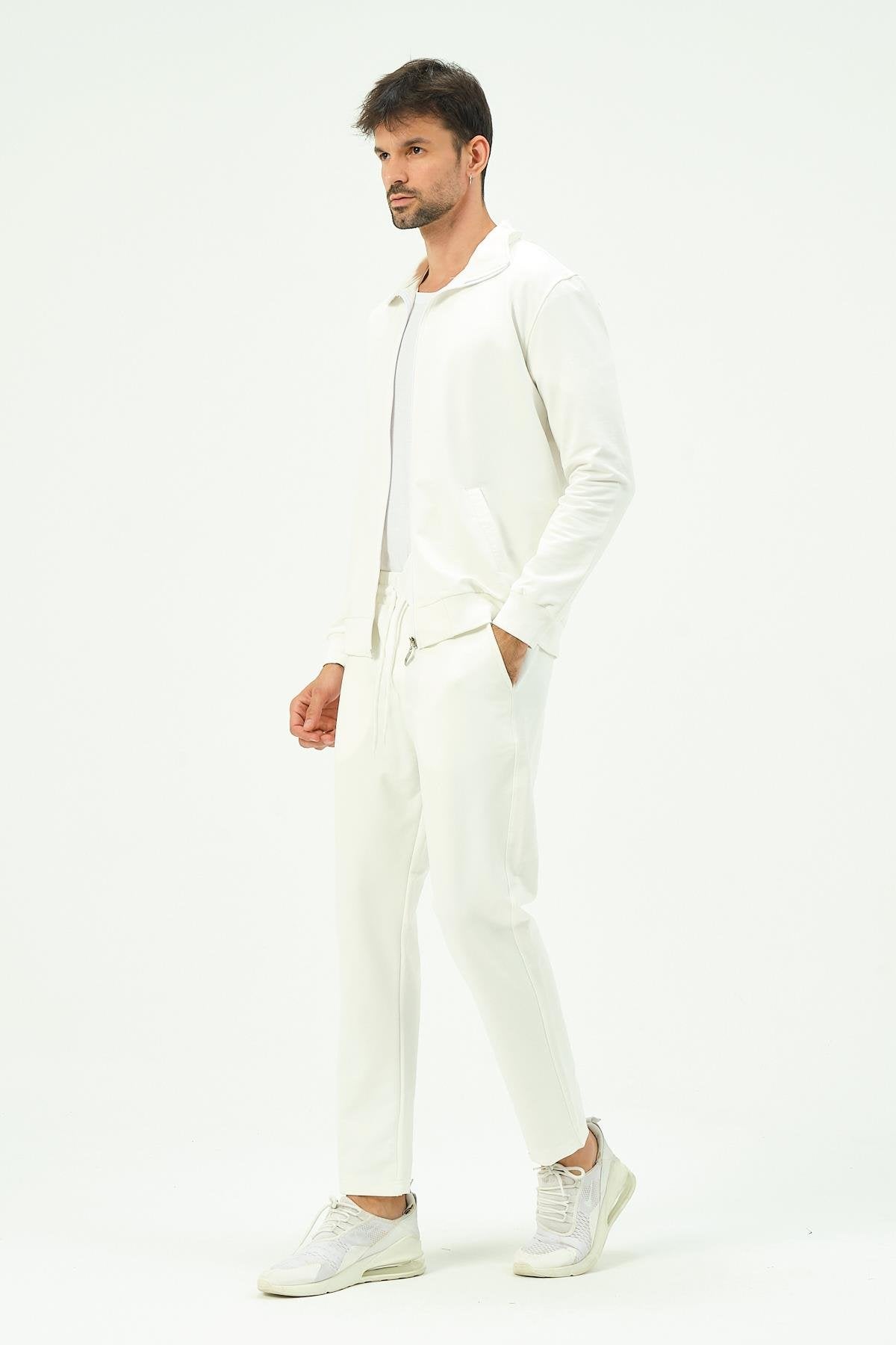 Herren Zip-Front Straight-Leg Trainingsanzug