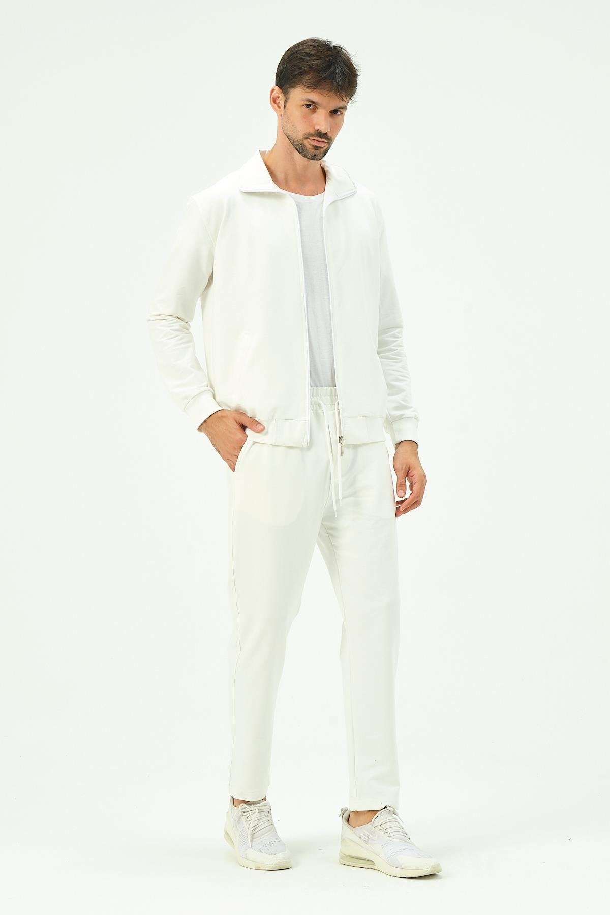 Herren Zip-Front Straight-Leg Trainingsanzug