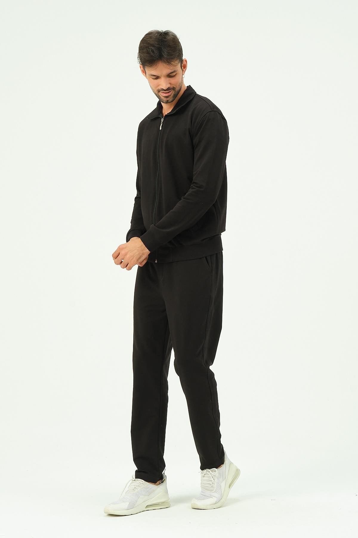 Herren Zip-Front Straight-Leg Trainingsanzug