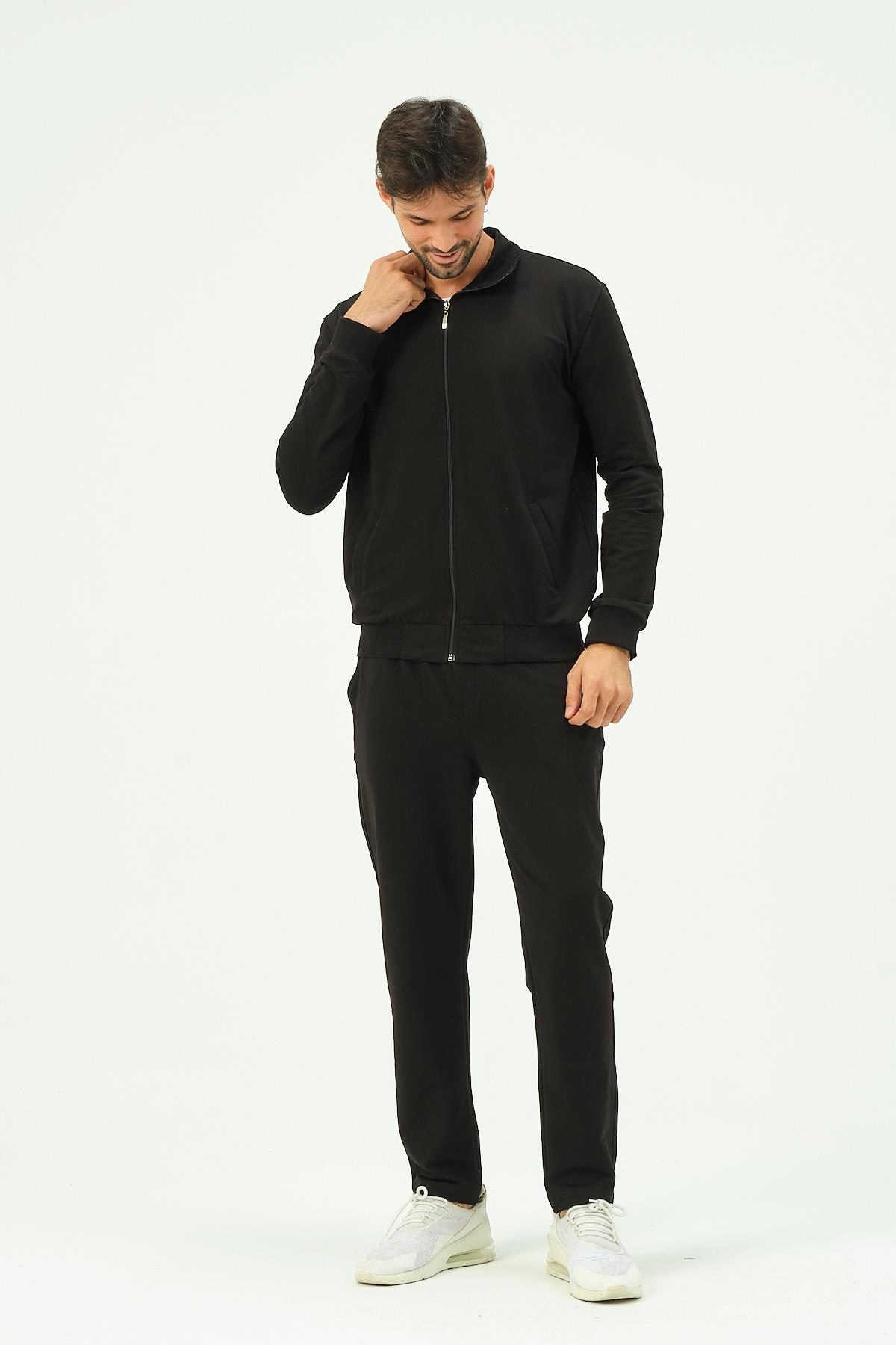 Herren Zip-Front Straight-Leg Trainingsanzug