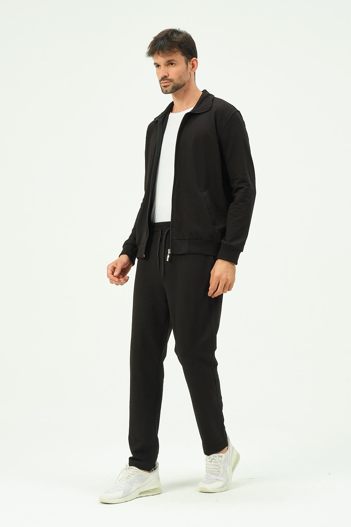 Herren Zip-Front Straight-Leg Trainingsanzug