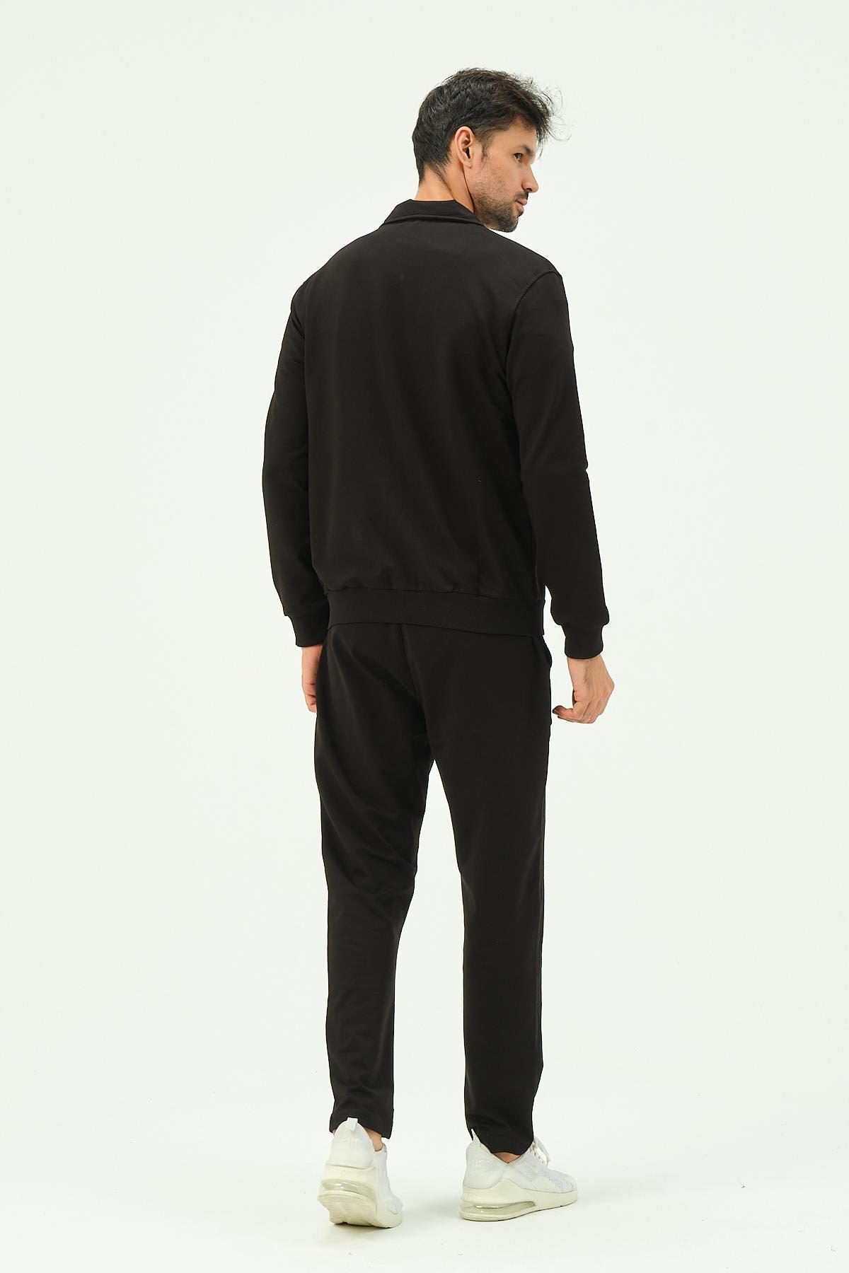 Herren Zip-Front Straight-Leg Trainingsanzug
